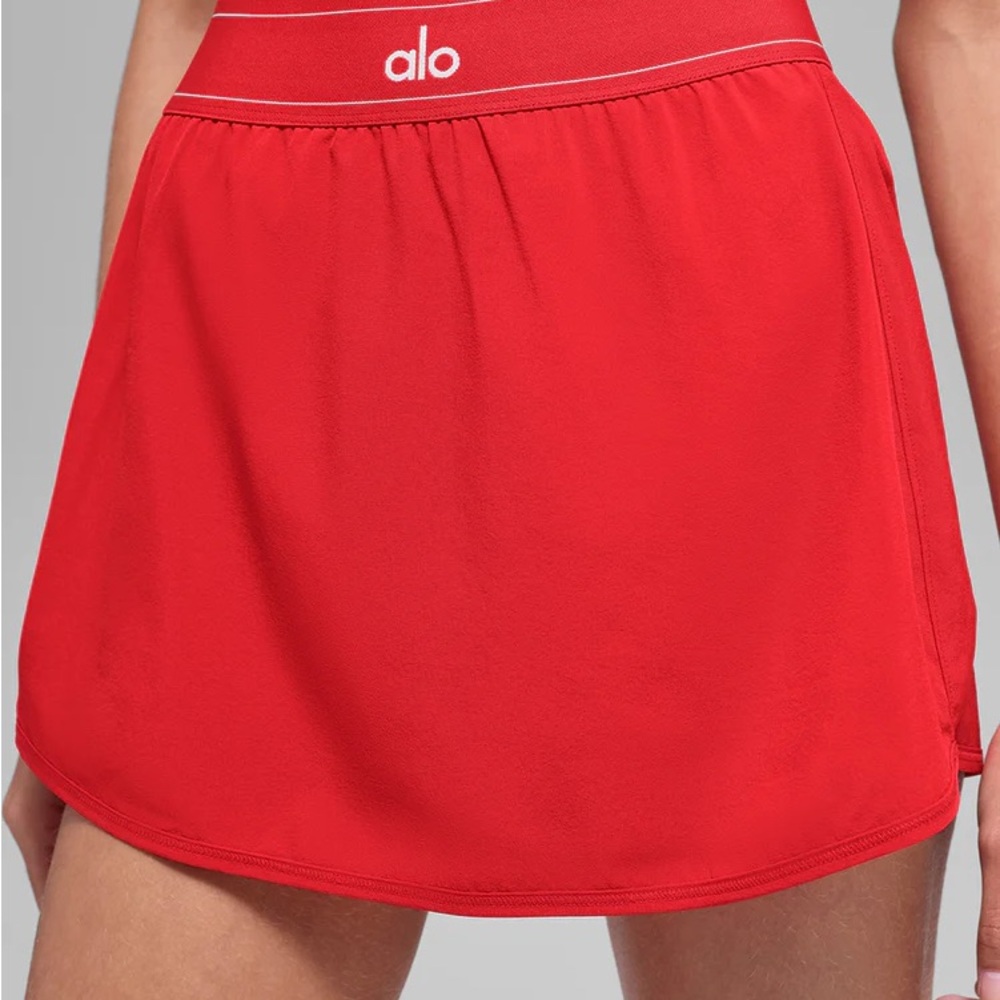 ALO Yoga Women's Red matchpoint Tennis Skirt